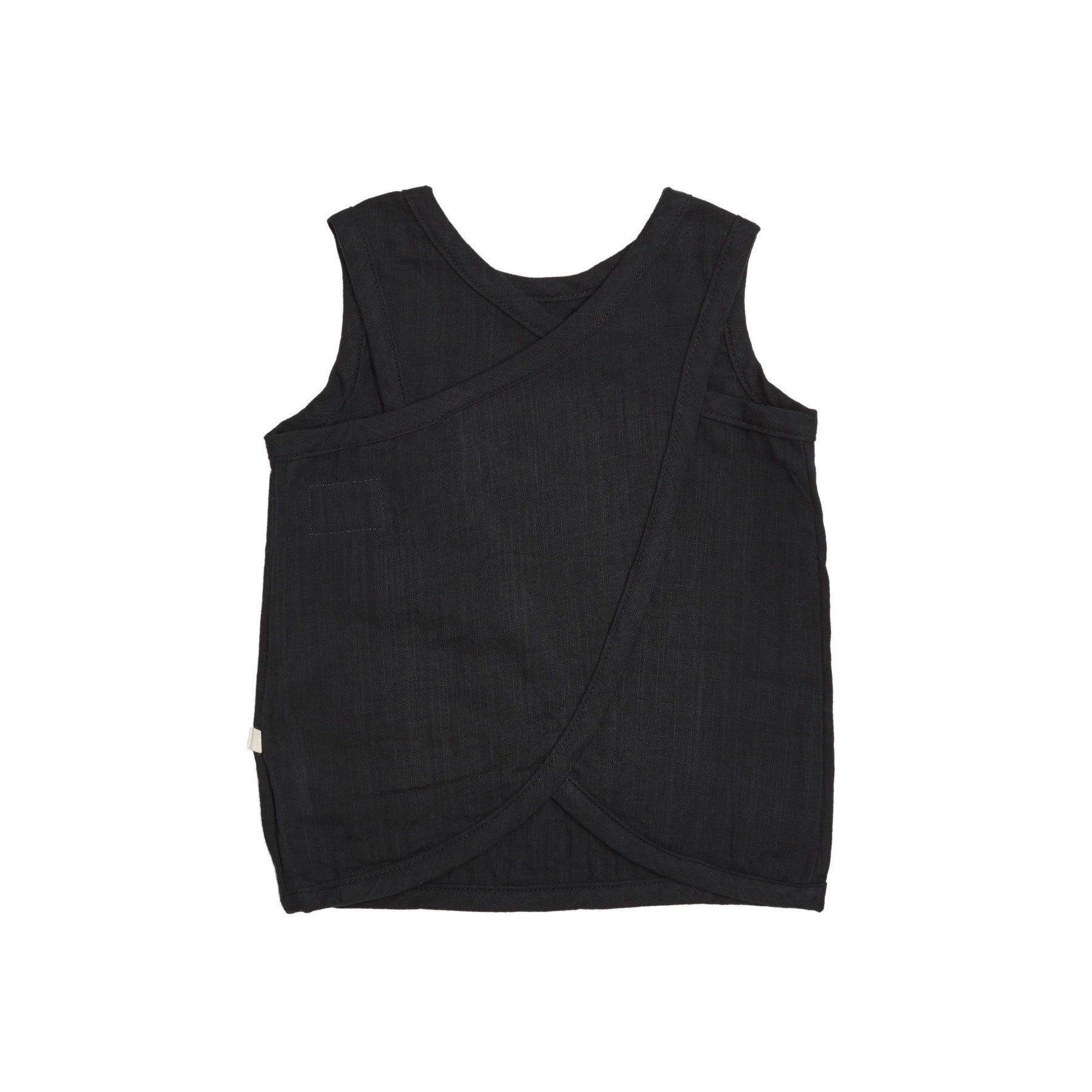 Bacabuche Cross Back Baby & Toddler's Tank in Black | BIEN BIEN