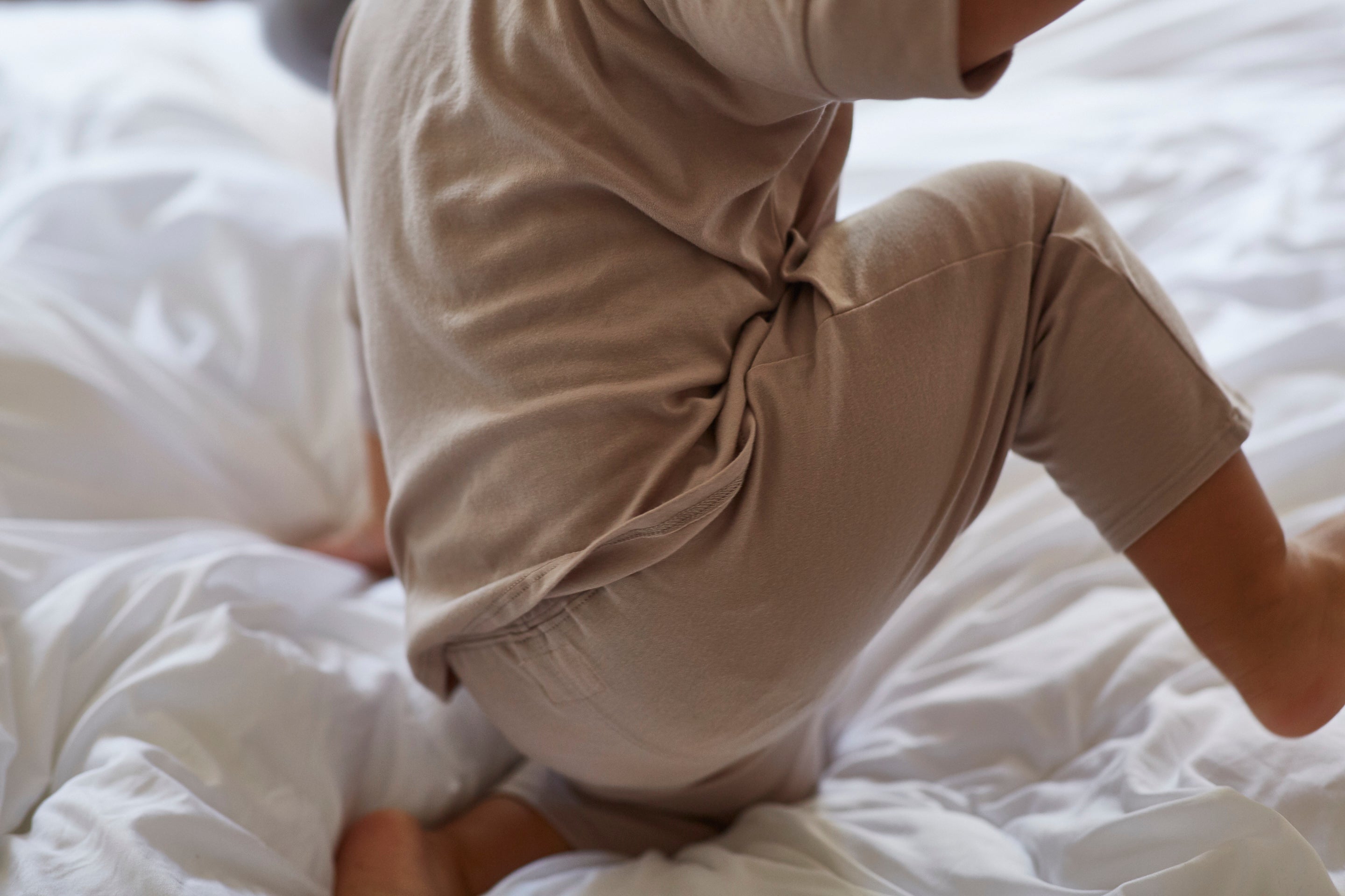 Bacabuche Oversized Baby & Kid's Jersey T-Shirt Fawn | BIEN BIEN www.bienbienshop.com