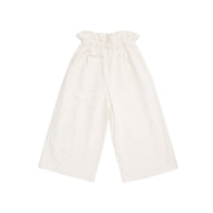 Bacabuche Paper Bag Kid's Trouser Ivory Bleached Denim | BIEN BIEN www.bienbienshop.com