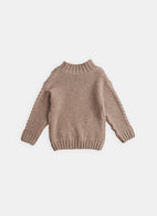 New - Belle Enfant Cable Knit Unisex Baby & Children's Sweater Hazelnut | BIEN BIEN www.bienbienshop.com