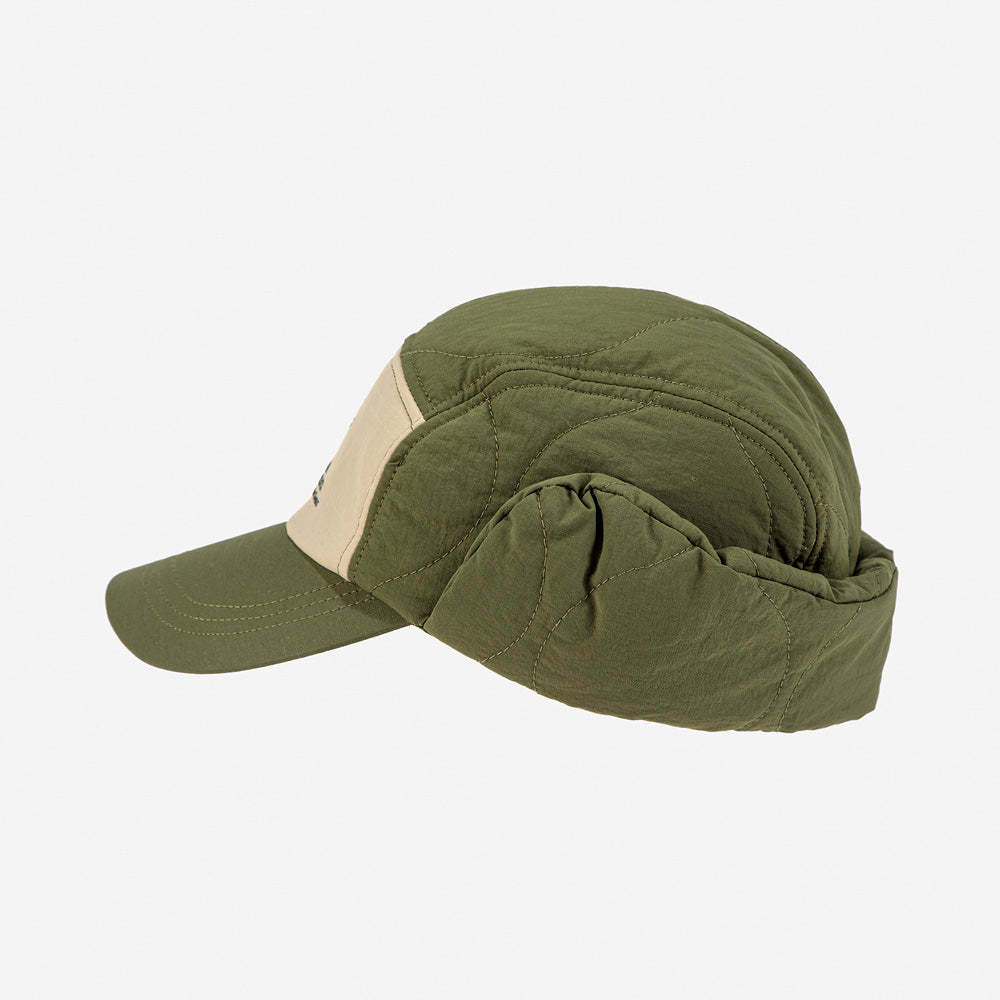 Bobo Choses Kid Mr O'Clock Quilted Padded Cap Army Green | BIEN BIEN bienbienshop.com