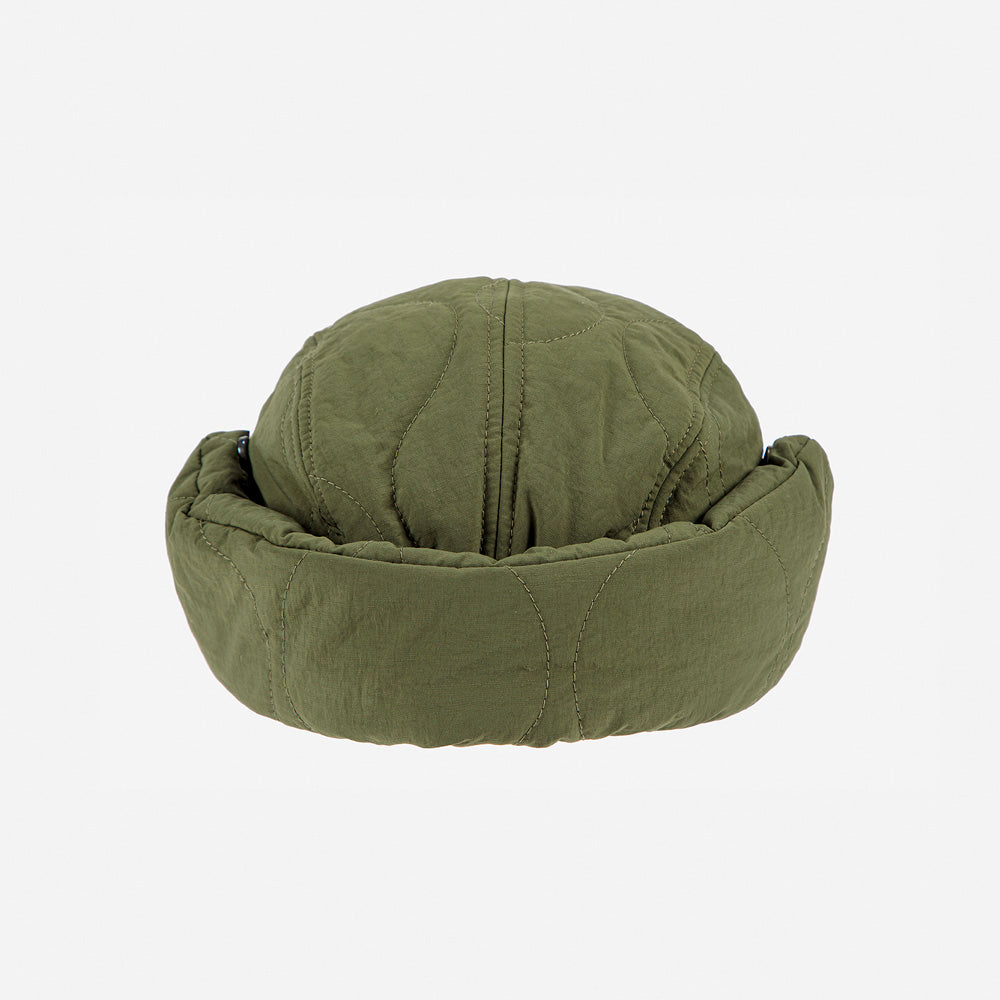 Bobo Choses Kid Mr O'Clock Quilted Padded Cap Army Green | BIEN BIEN bienbienshop.com