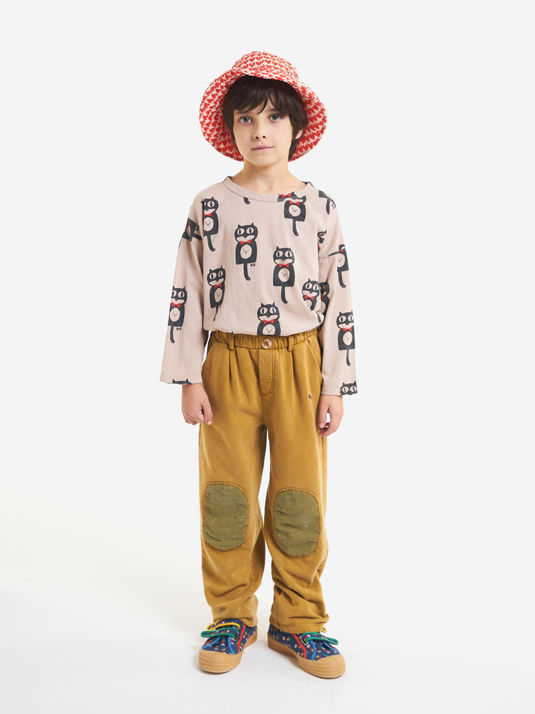 Bobo Choses Kid Knee Patches Jogger Curry Yellow | BIEN BIEN bienbienshop.com