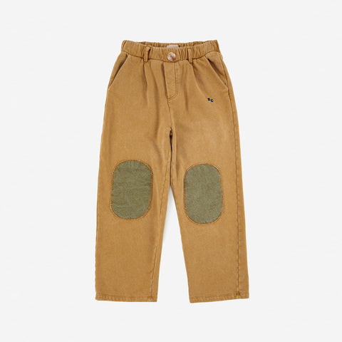 Bobo Choses Kid Knee Patches Jogger Curry Yellow | BIEN BIEN bienbienshop.com