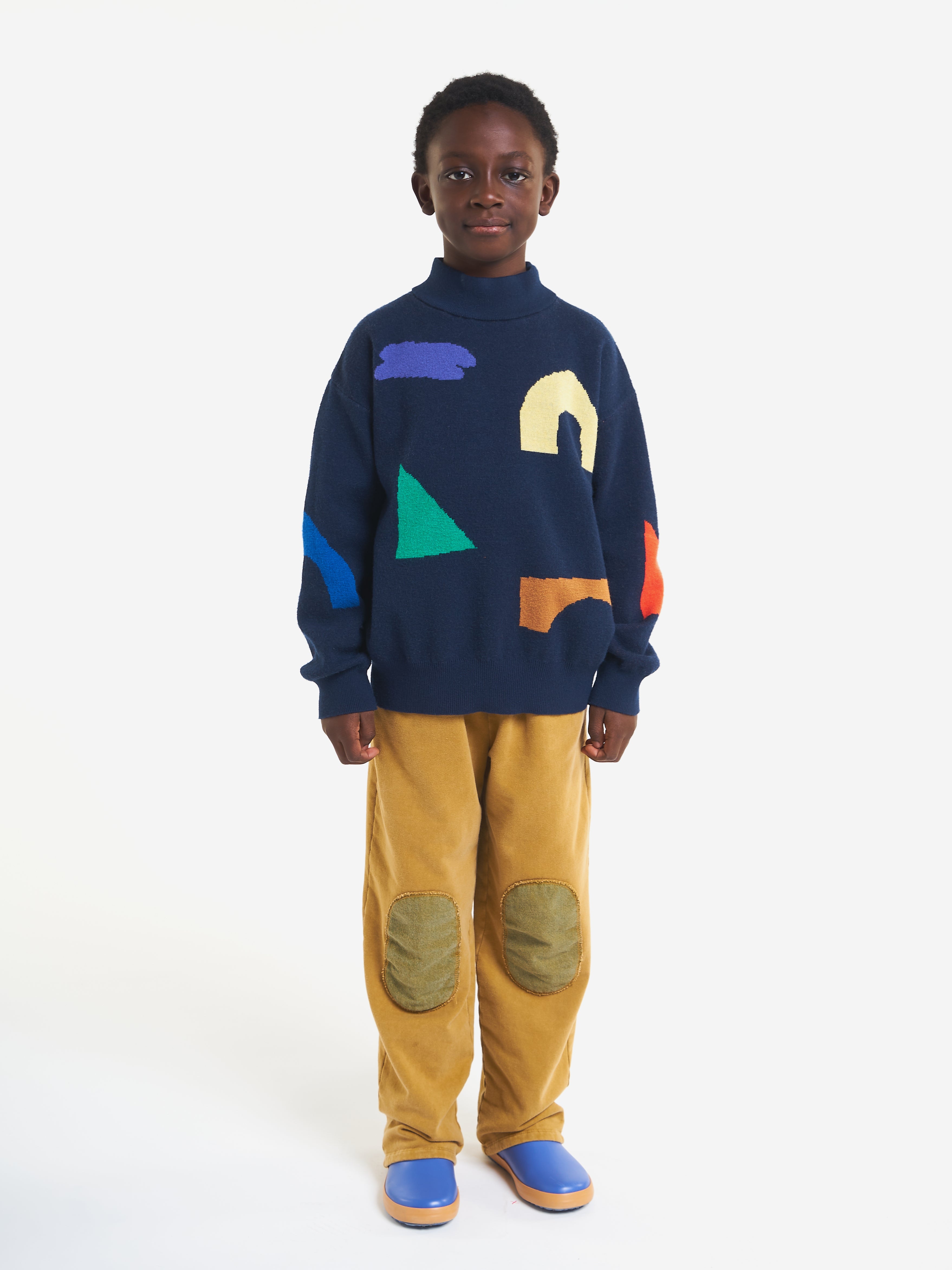 Bobo Choses Kid Knee Patches Jogger Curry Yellow | BIEN BIEN bienbienshop.com