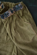 SALE Bonjour Kid's Wide Leg Culotte Pant Moss Green Corduroy | BIEN BIEN bienbienshop.com