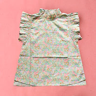 Bonjour Ruffle Embroidered "Seoul" Kid's Blouse Garden Pastel | BIEN BIEN bienbienshop.com