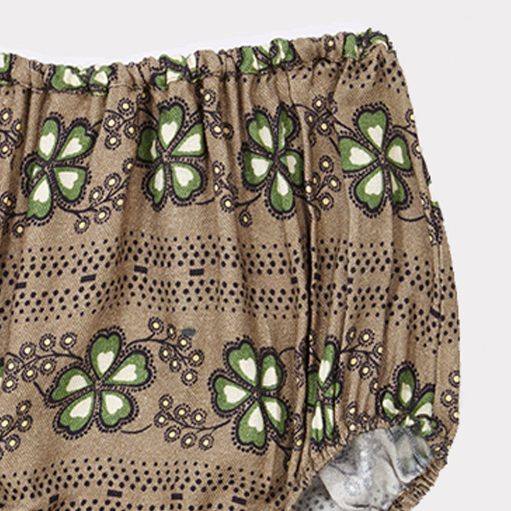 Caramel Bakis Baby Bloomer Polka Flower Putty | BIEN BIEN www.bienbienshop.com