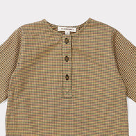 Caramel Momus Baby Shirt Forest Microcheck | BIEN BIEN www.bienbienshop.com