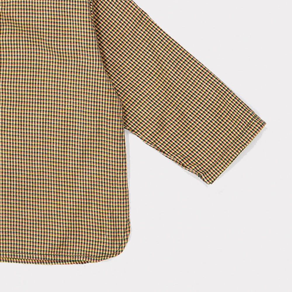 Caramel Momus Baby Shirt Forest Microcheck | BIEN BIEN www.bienbienshop.com