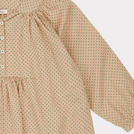 Caramel Victoria Kid's Blouse Green Polka Dot Cotton | BIEN BIEN www.bienbienshop.com