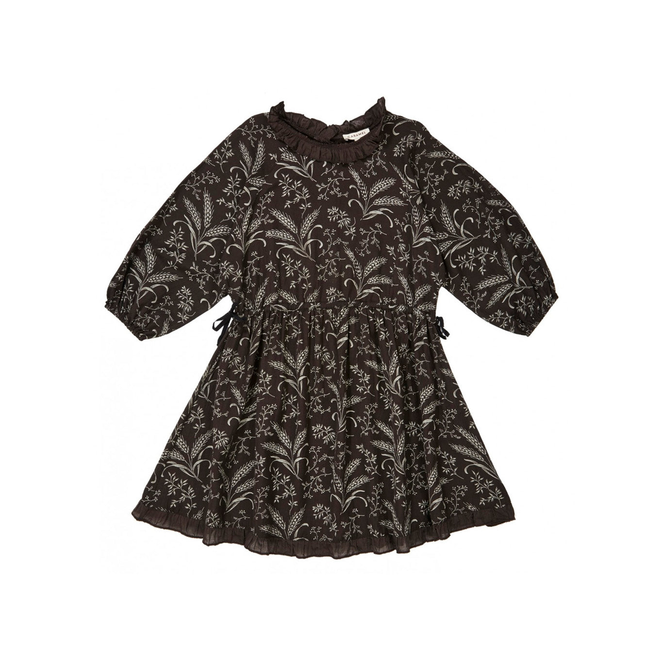 Caramel Artemis Girl's Dress Wheat Mouse Grey | BIEN BIEN www.bienbienshop.com
