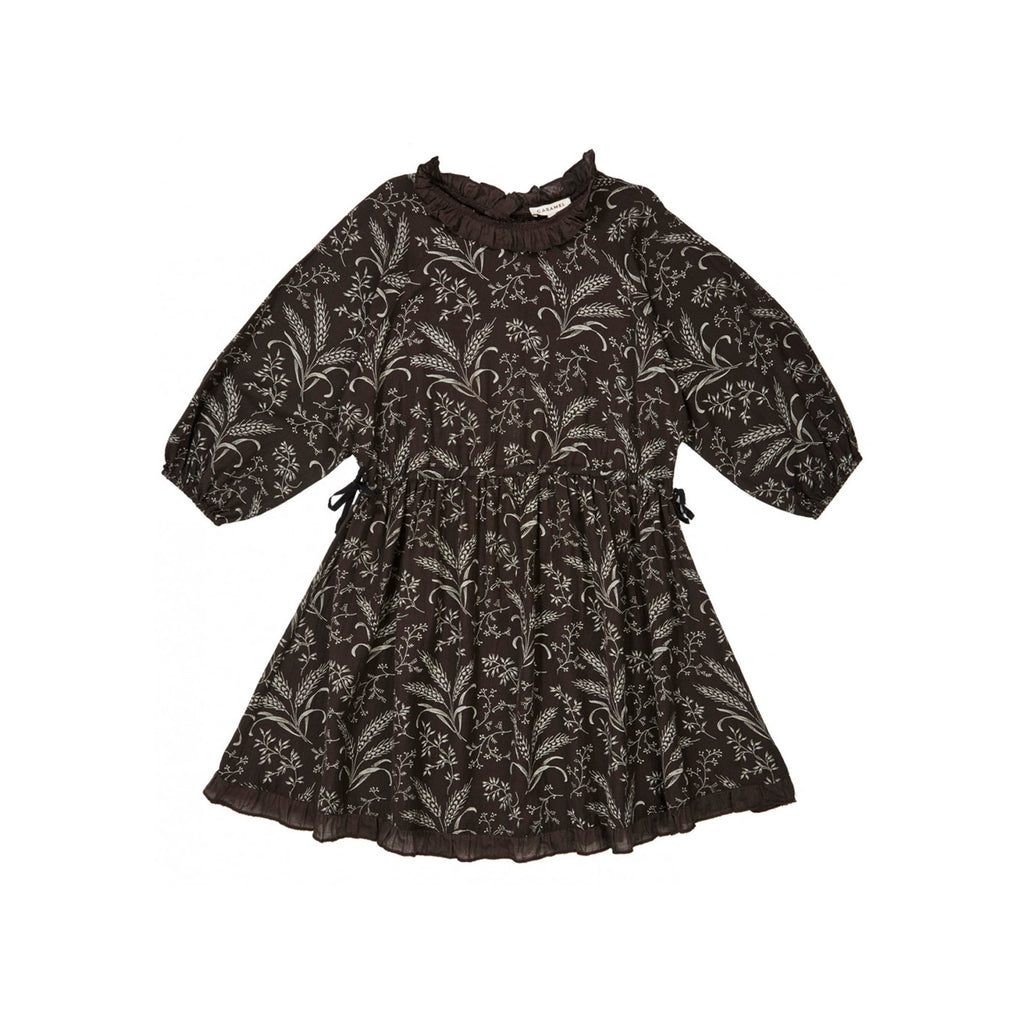 Caramel Artemis Girl's Dress Wheat Mouse Grey | BIEN BIEN www.bienbienshop.com
