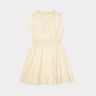 Caramel London Brezel Girl's Dress in Pale Yellow | BIEN BIEN