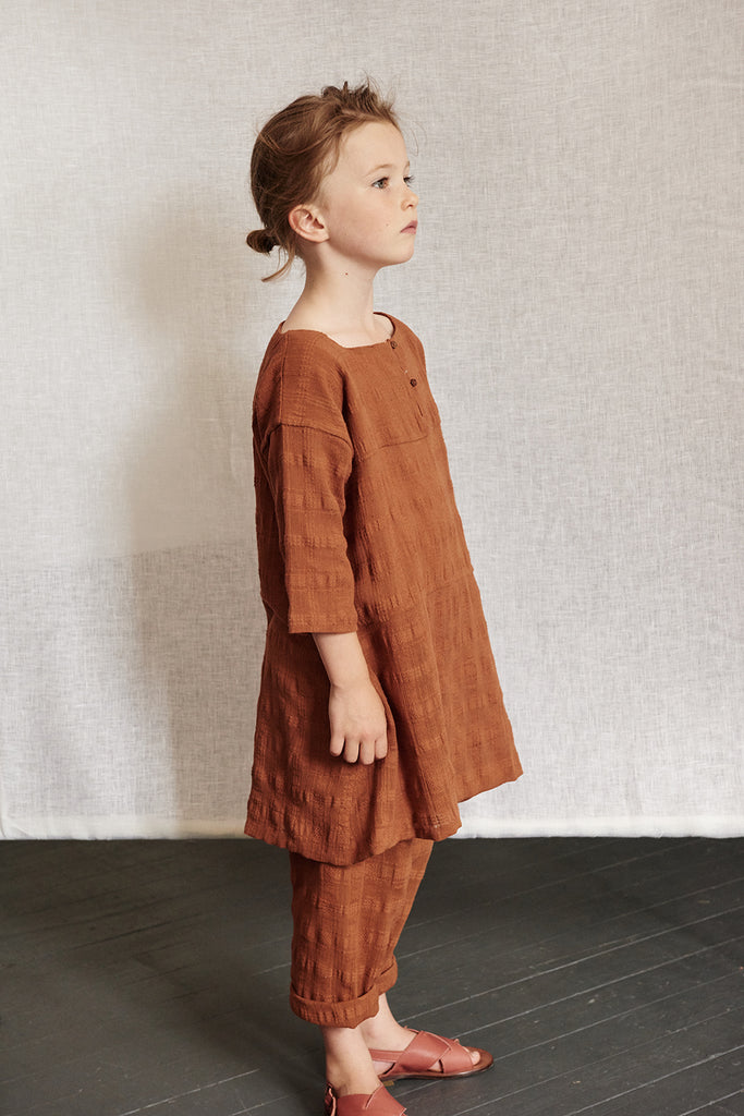 Caramel London Varna Girl's Dress in Camel | BIEN BIEN