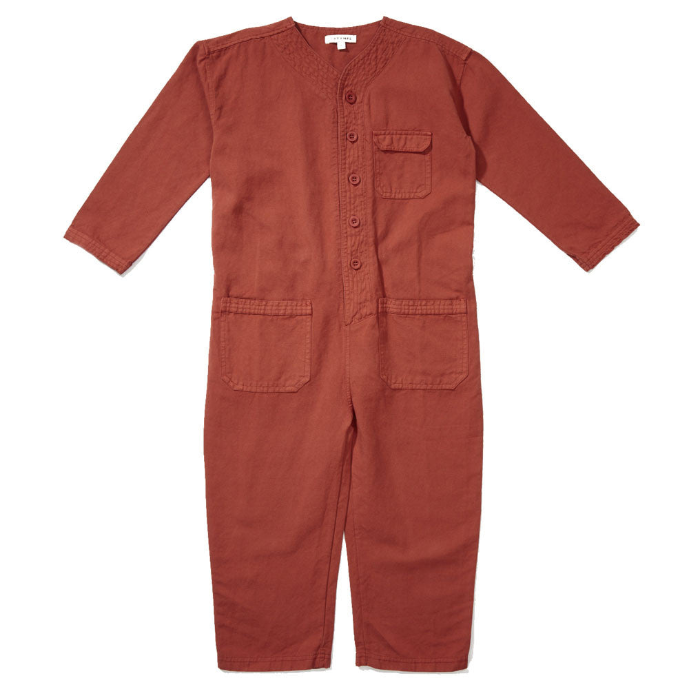 Caramel Soko Kid's Jumpsuit in Cinnamon | BIEN BIEN