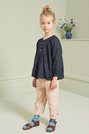 Caramel Aldgate Kid's Trouser Shell Pink Linen | BIEN BIEN www.bienbienshop.com