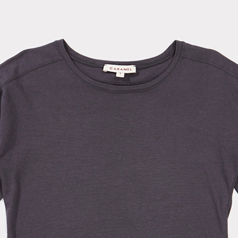 Caramel Hectate Kid's Long Sleeve Tee Steel Grey | BIEN BIEN www.bienbienshop.com