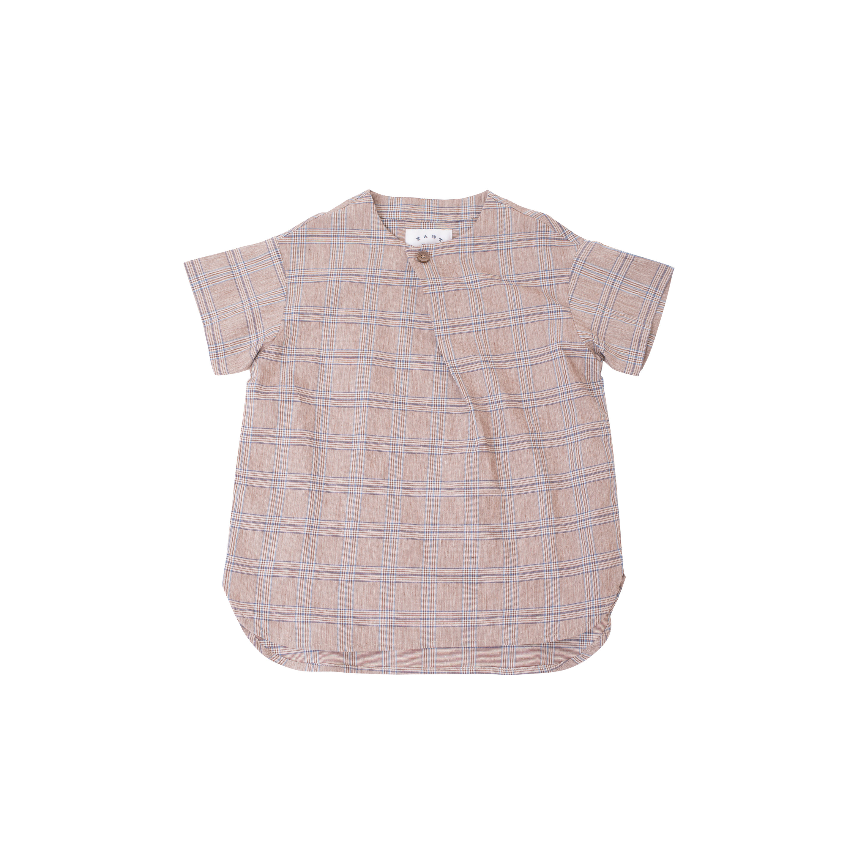 East End Highlanders Skew Kid's Pullover Top Brown Plaid | BIEN BIEN www.bienbienshop.com