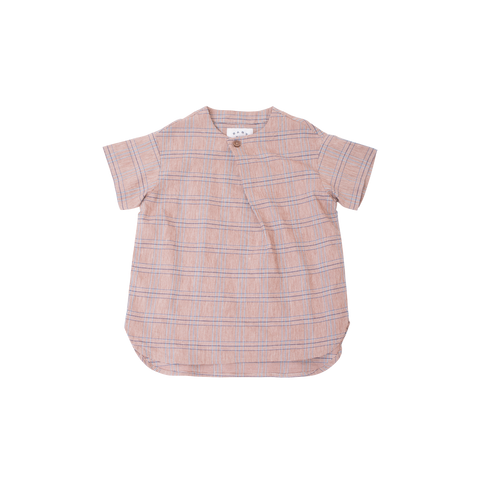 East End Highlanders Skew Kid's Pullover Top Brown Plaid | BIEN BIEN www.bienbienshop.com