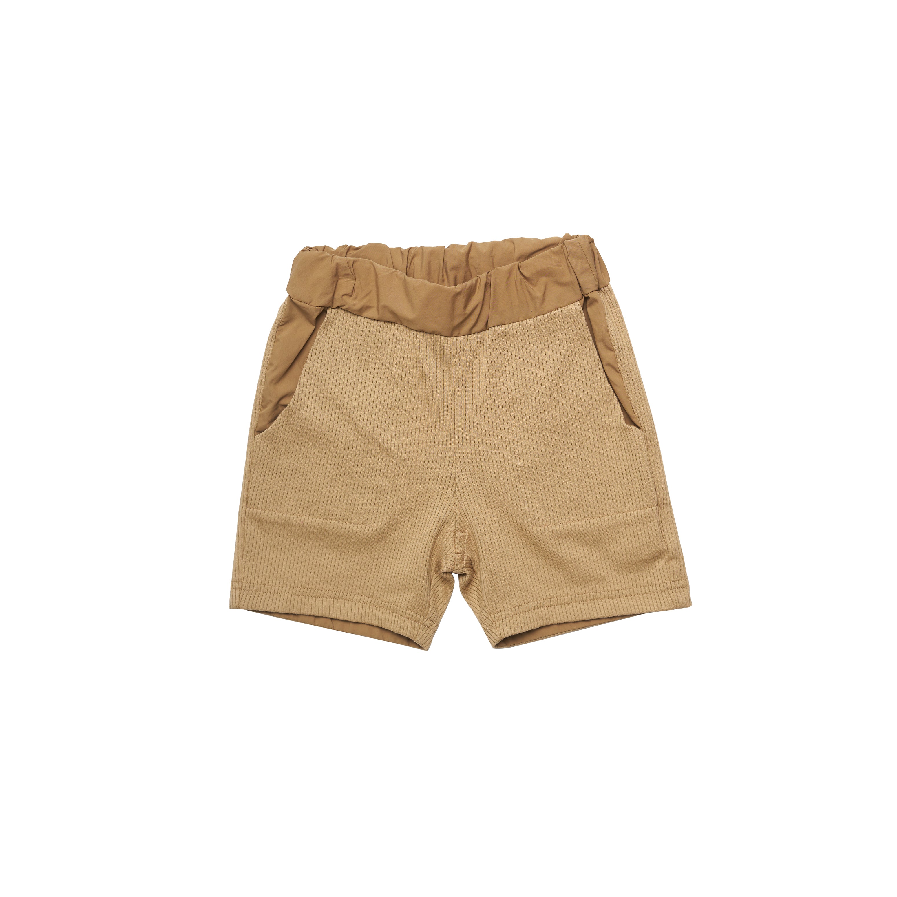 East End Highlanders Jersey Ribbed Kid's Shorts Beige | BIEN BIEN www.bienbienshop.com