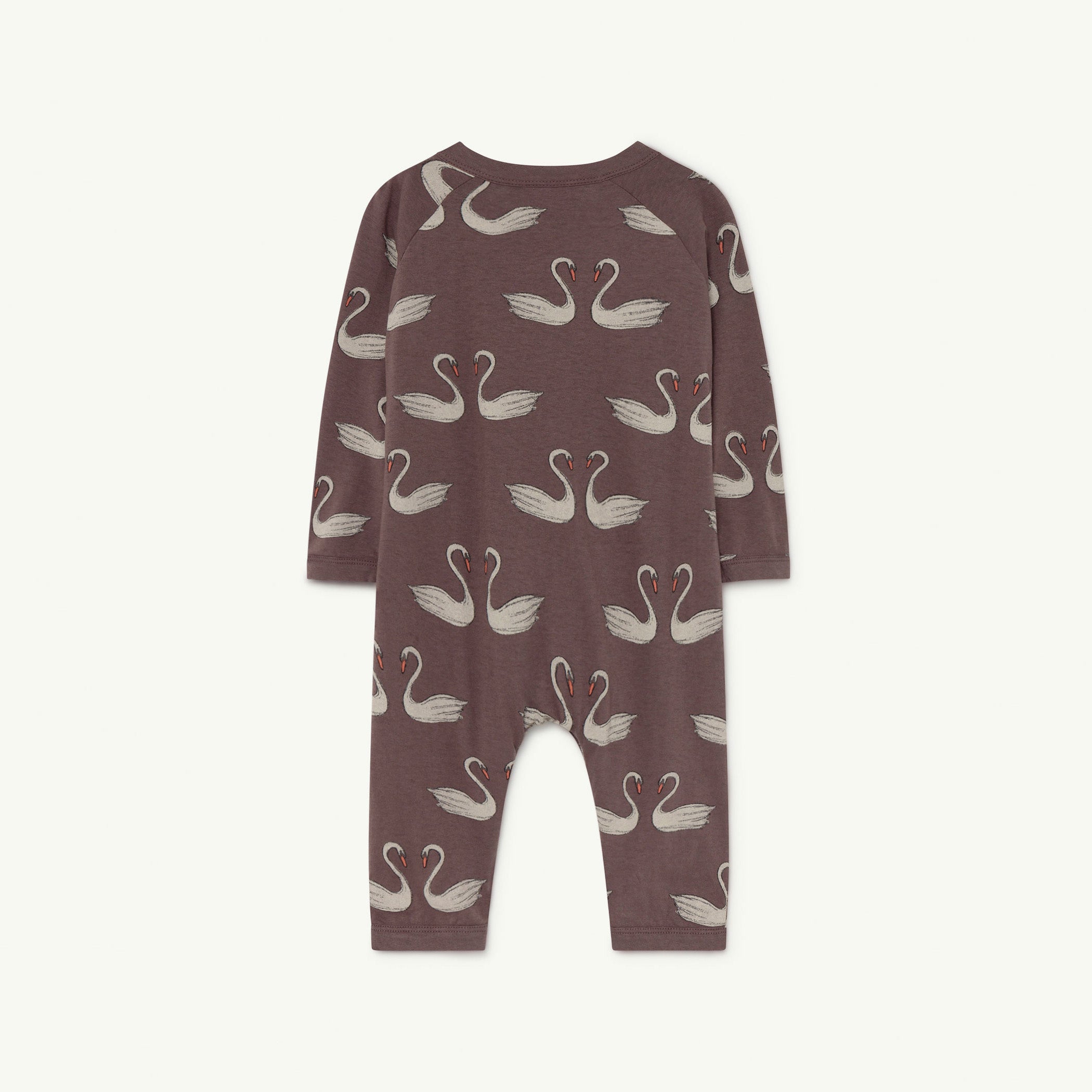 NEW The Animals Observatory Owl Baby Pyjama Romper Deep Brown Swans | BIEN BIEN bienbienshop.com