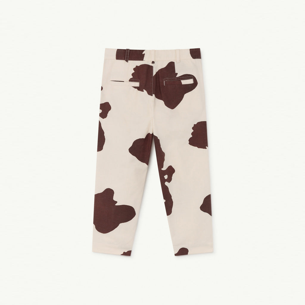 NEW The Animals Observatory Camel Kid's Chino Trouser White Cow