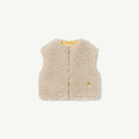 The Animals Observatory Sheep Kid Shearling Faux Sheepskin Vest Ivory | BIEN BIEN bienbienshop.com