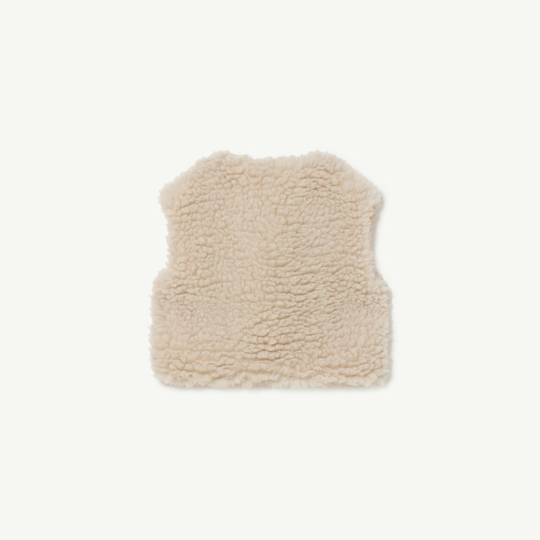 The Animals Observatory Sheep Kid Shearling Faux Sheepskin Vest Ivory | BIEN BIEN bienbienshop.com