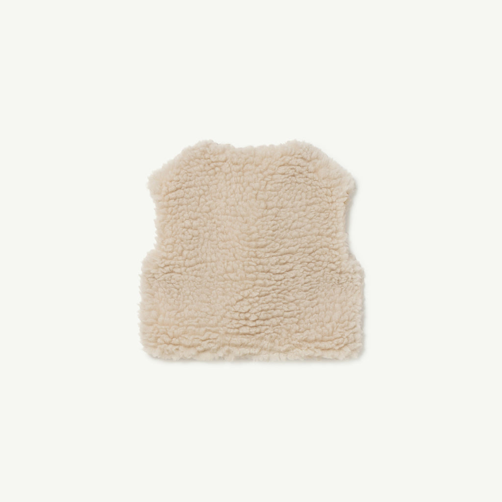The Animals Observatory Sheep Kid Shearling Faux Sheepskin Vest Ivory | BIEN BIEN bienbienshop.com