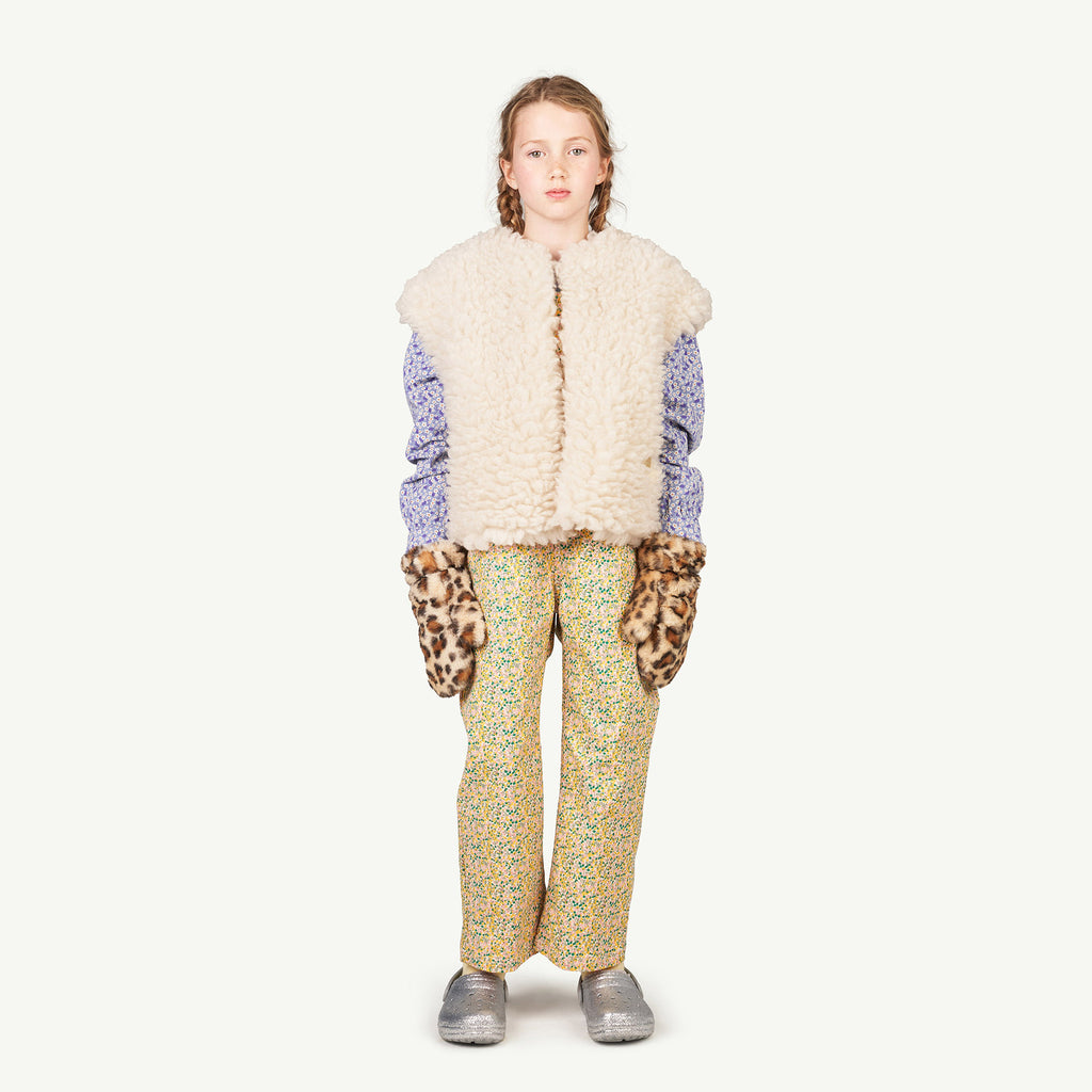 The Animals Observatory Sheep Kid Shearling Faux Sheepskin Vest Ivory | BIEN BIEN bienbienshop.com