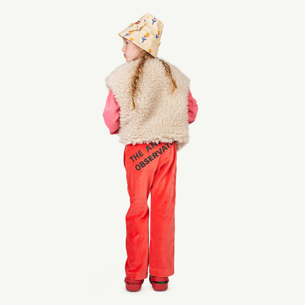 The Animals Observatory Sheep Kid Shearling Faux Sheepskin Vest Ivory | BIEN BIEN bienbienshop.com