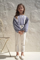 NEW House of Paloma Oracle Kids Blouse Taverna Gingham Check Linen | BIEN BIEN bienbienshop.com