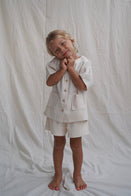 House of Paloma Pascal Kid's Short Sleeve Top Ecru NEW | BIEN BIEN
