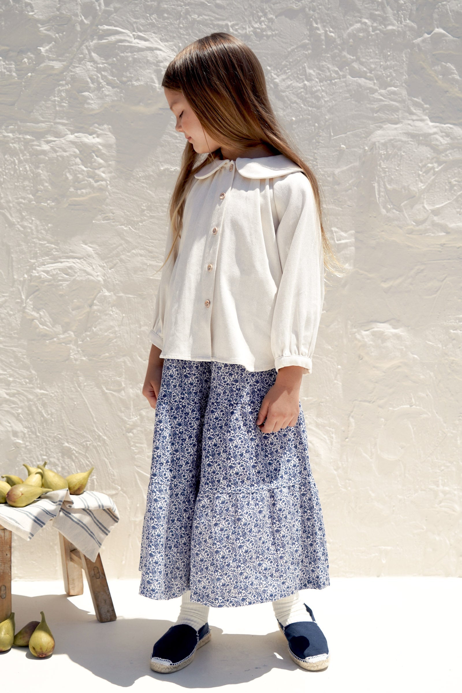 House of Paloma Yolanda Kids Wide Leg Tiered Culottes Florale Linen NEW | BIEN BIEN bienbienshop.com
