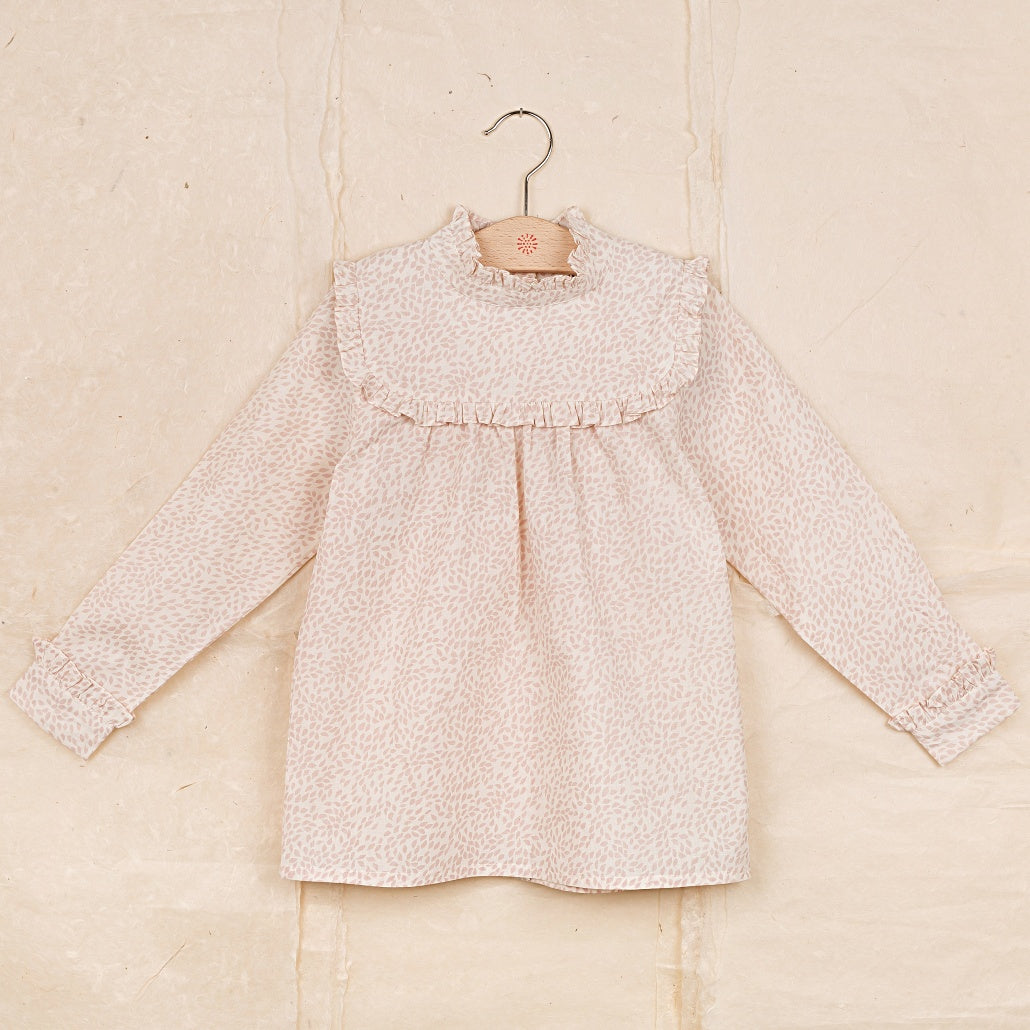 Ketiketa Heloise Kid's Blouse Rosewood Leaf | BIEN BIEN www.bienbienshop.com