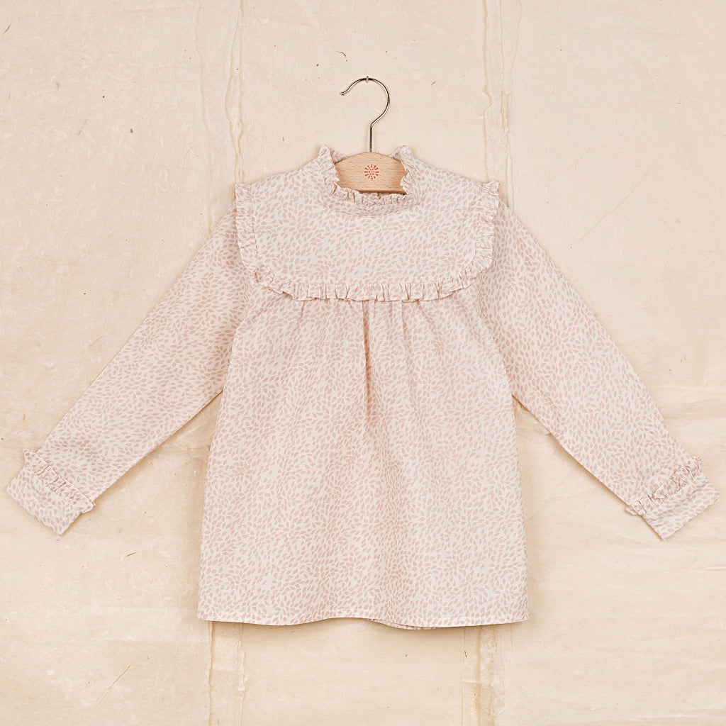 Ketiketa Heloise Kid's Blouse Rosewood Leaf | BIEN BIEN www.bienbienshop.com