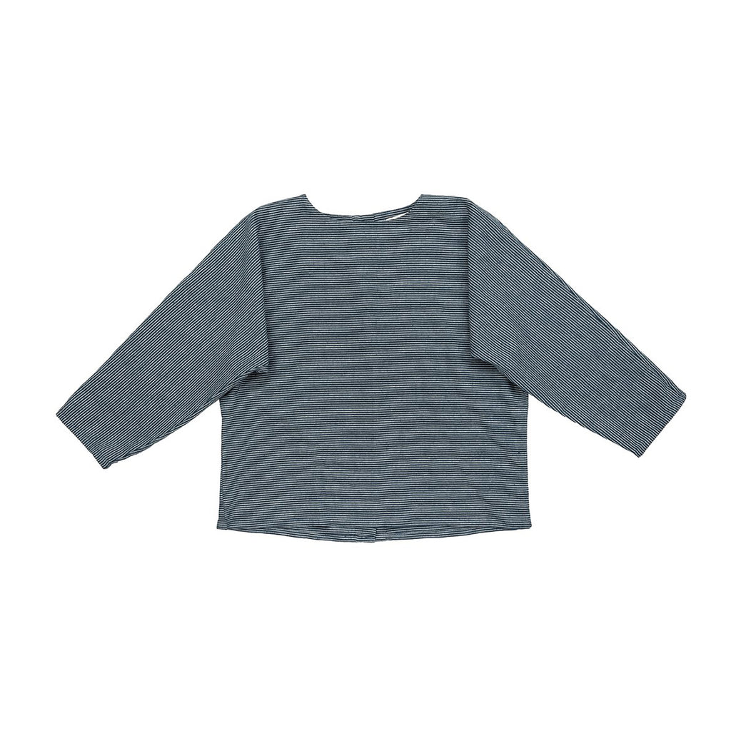 Ketiketa Sayaka Kid's Shirt Railroad Stripe Cotton | BIEN BIEN www.bienbienshop.com