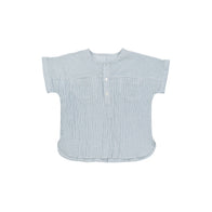 Ketiketa Eole Unisex Kid's Kurta Shirt Blue/White Gingham | BIEN BIEN www.bienbienshop.com