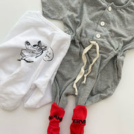 NEW from Korea - Amore Marlang Kid's Short Sleeve Jumpsuit Gray | BIEN BIEN