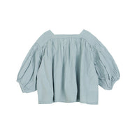 NEW Bien a Bien Sio Kid's Puff Sleeve Blouse Sky | BIEN BIEN bienbienshop.com