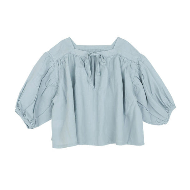 NEW Bien a Bien Sio Kid's Puff Sleeve Blouse Sky | BIEN BIEN bienbienshop.com