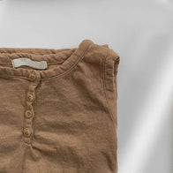Korean Apparel - Popo Kid's Sleeveless Tee Earth Brown Cotton | BIEN BIEN bienbienshop.com