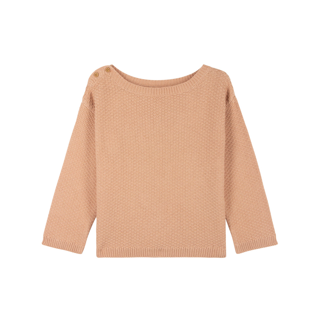 Le Petit Germain Fjord Unisex Baby & Kid's Boatneck Sweater Powder | BIEN BIEN www.bienbienshop.com