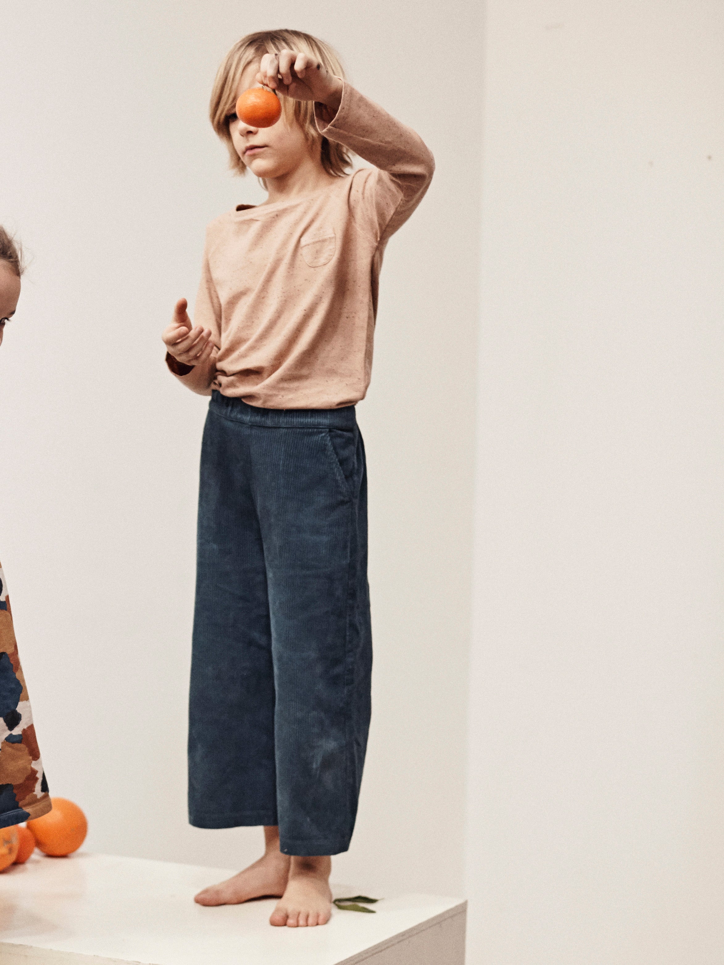 Le Petit Germain Spot Unisex Baby & Kid's Long Sleeve Tee Powder | BIEN BIEN www.bienbienshop.com