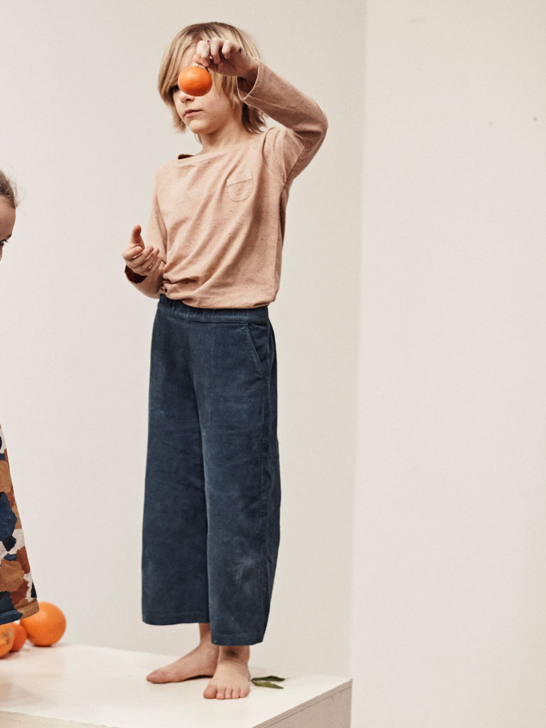 Le Petit Germain Spot Unisex Baby & Kid's Long Sleeve Tee Powder | BIEN BIEN www.bienbienshop.com