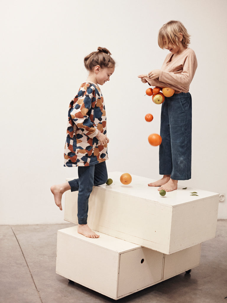 Le Petit Germain Spot Unisex Baby & Kid's Long Sleeve Tee Powder | BIEN BIEN www.bienbienshop.com