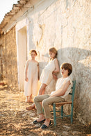 Liilu Ribbed Baby & Kid's Slim Legging Dry Sage Green Organic | BIEN BIEN www.bienbienshop.com