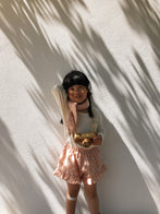 Liilu Sarah Baby & Kid's Ruffle Shorts Petal Pink Organic Cotton | BIEN BIEN www.bienbienshop.com