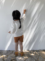Liilu Chevron Knit Baby & Kid's Shorts Terracotta Organic | BIEN BIEN www.bienbienshop.com